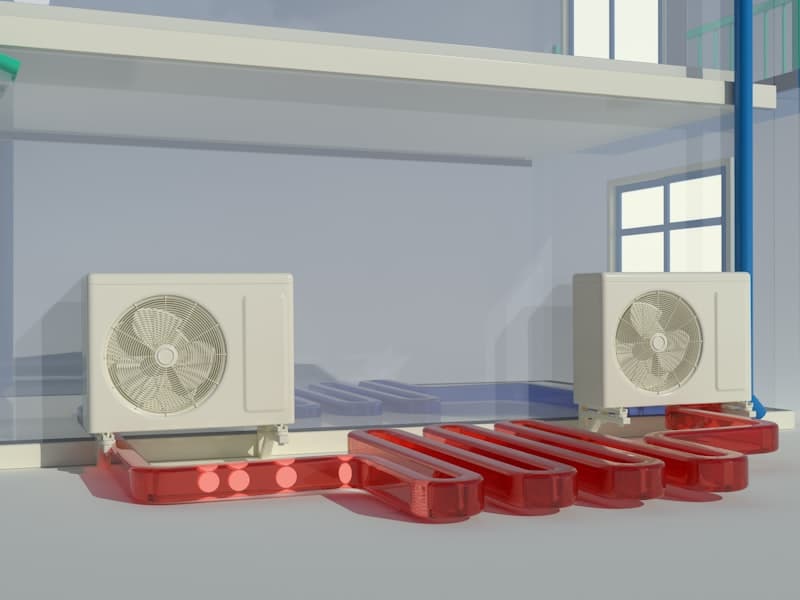 Heat pump installation in North York